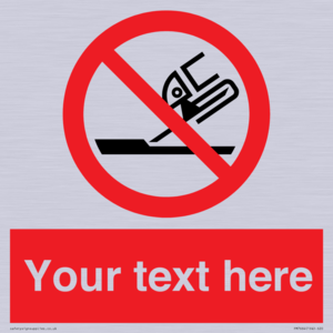 Custom prohibition Do not use for face grinding